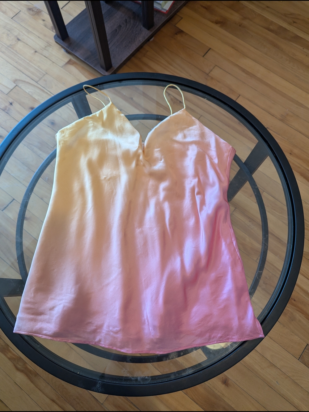 Cami NYC Silk Ombre Cami in Soft Yellow and Blush Pink